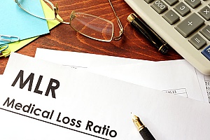an MLR form that allows policyholders to make claims for medical loss ration rebates from insurance agencies