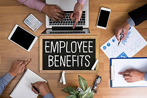 a business conducting employee benefits planning