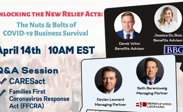 Unlocking the New Relief Acts: The Nuts & Bolts of COVID-19 Business Survival webinar flyer