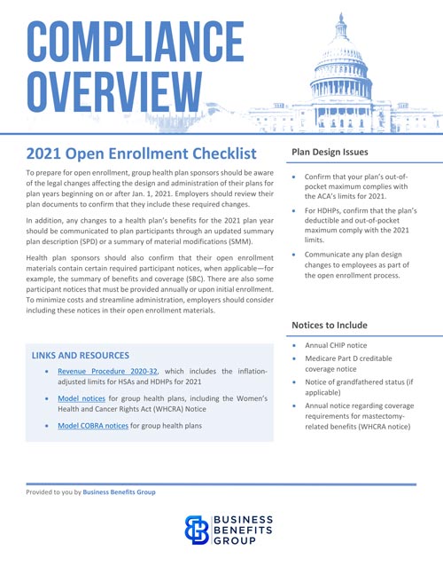 2021 open enrollment checklist thumbnail