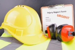Concept image of Work Place Safety. Long-term disability insurance can provide protection