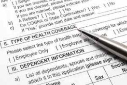 Employee group health insurance application form. Benefits renewals should be conducted annually