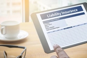 government contractor filling professional liability insurance form
