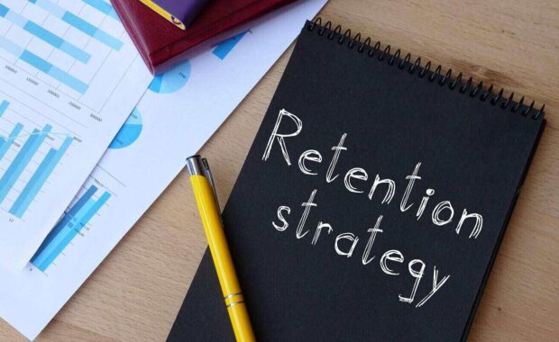 retention strategy is shown on the conceptual business photo